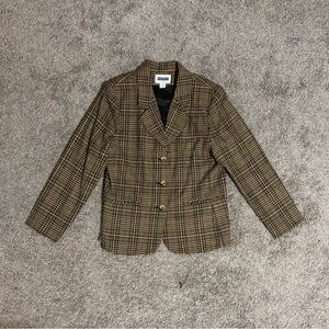 Vintage Prophecy by Sag Harbor Houndstooth Blazer In A Wool Blend Size 14